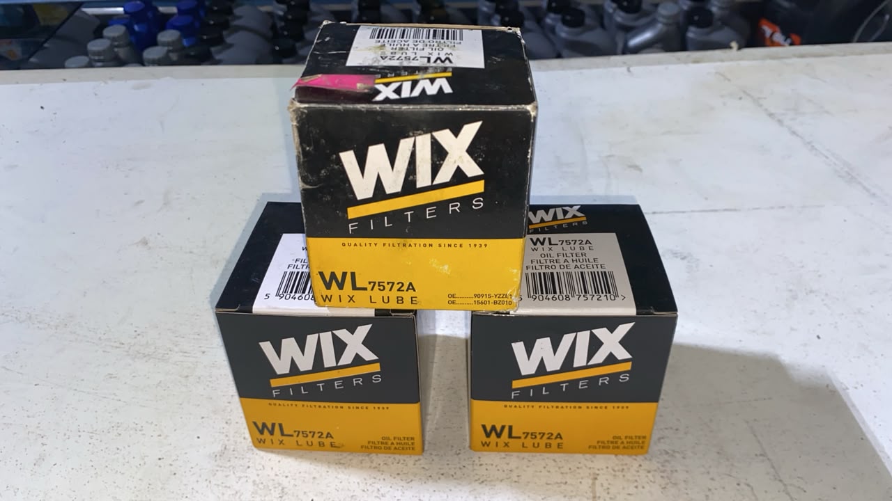 Filtro de aceite Wix WL7572A — Toyota Corolla/Yaris/RAV4/Celica/Tercel/Etios; Daihatsu Terios/Sirion/Charade/YRV; Suzuki Grand Vitara/Swift/Samurai; Chery QQ/Orinoco/Van; Chevrolet Spark