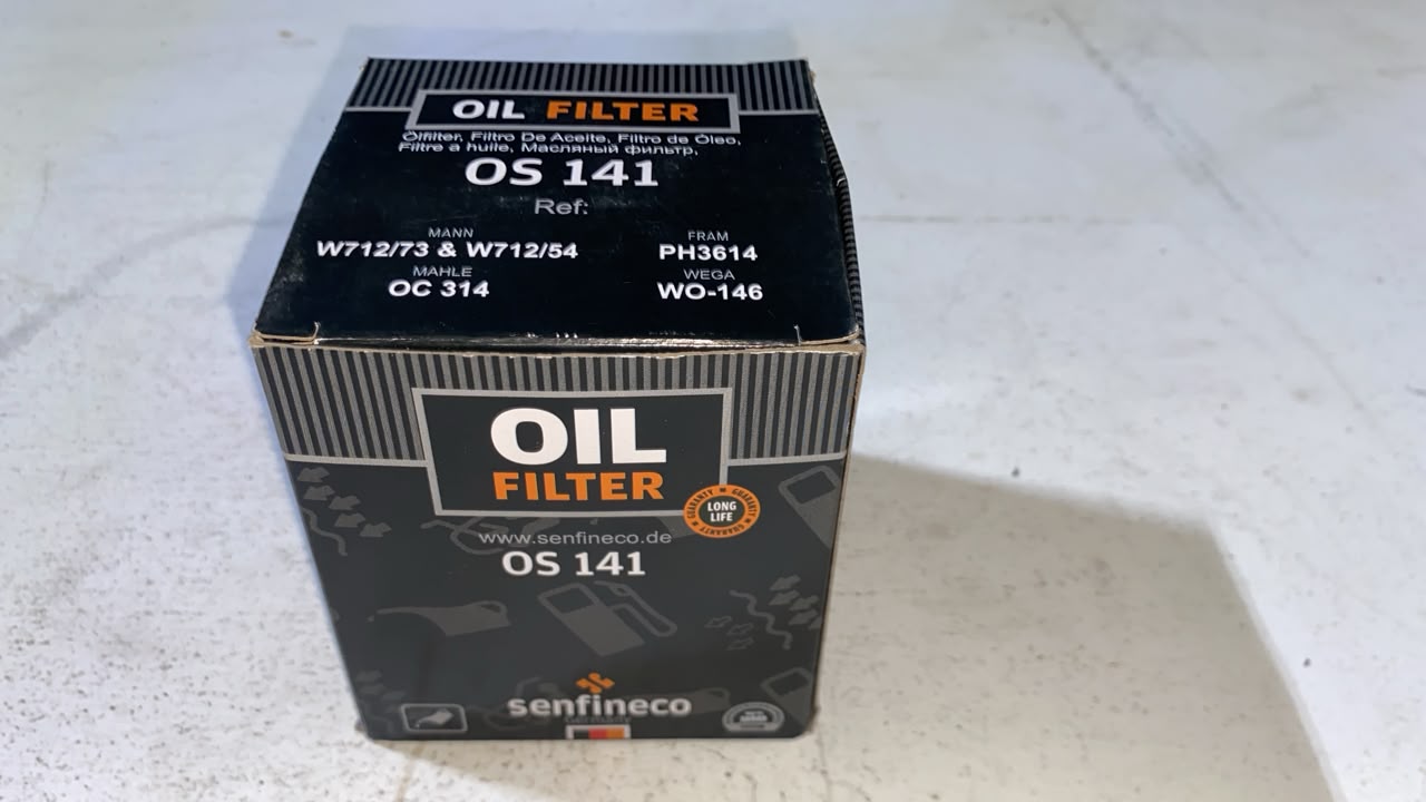Filtro de aceite Oil Filter OS141 — Corolla / Hilux; Mazda; Ford; VW; Seat; Skoda