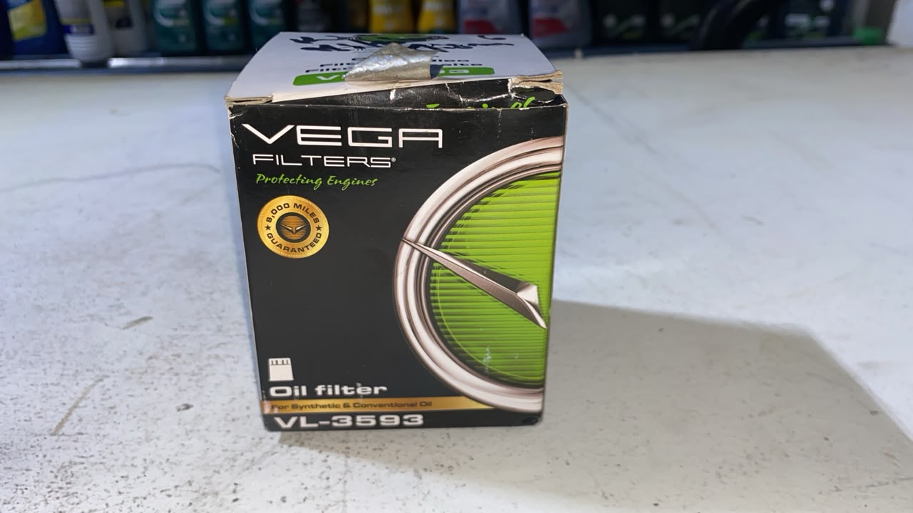 Filtro de aceite Vega VL3593 — Mitsubishi Lancer/Signo/Mirage/Montero; Honda Accord/Civic; Ford Laser; Fiat Palio/Siena