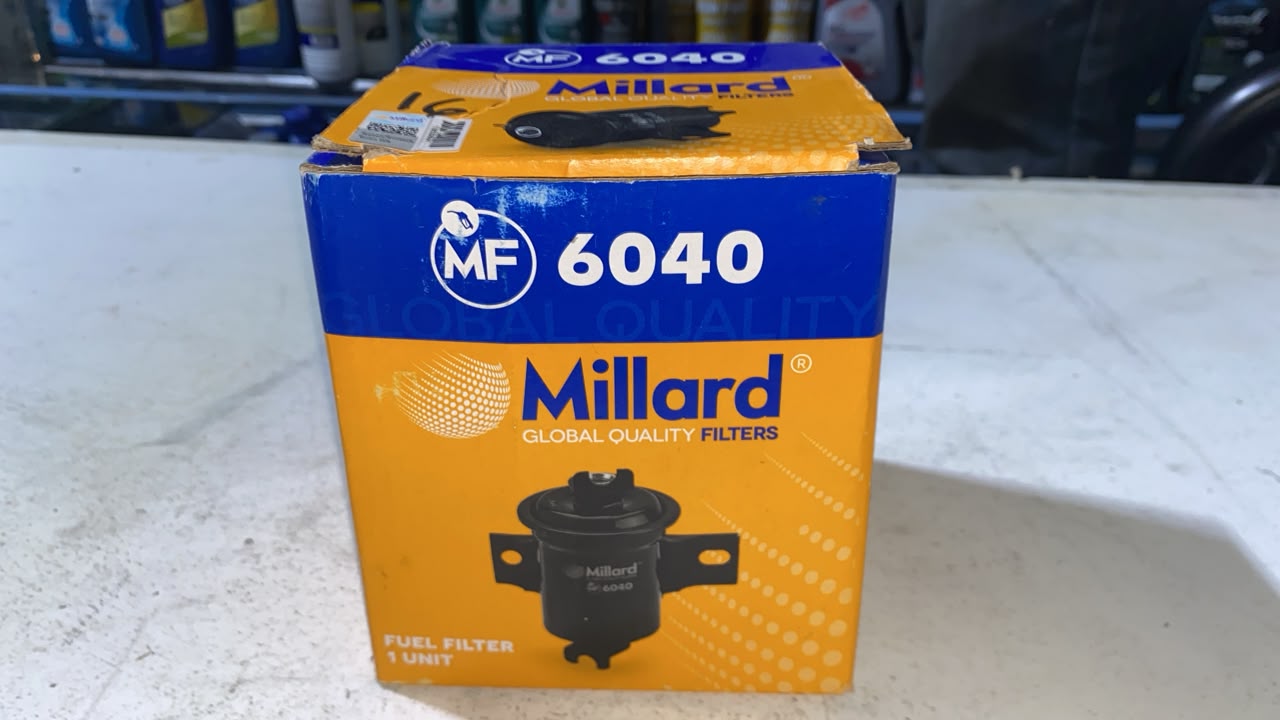 Filtro de gasolina Millard 6040 — Toyota Land Cruiser 4500 (Autana/Burbuja/Machito) 4.5L; FJ Cruiser; Daihatsu Feroza; Isuzu Stylus