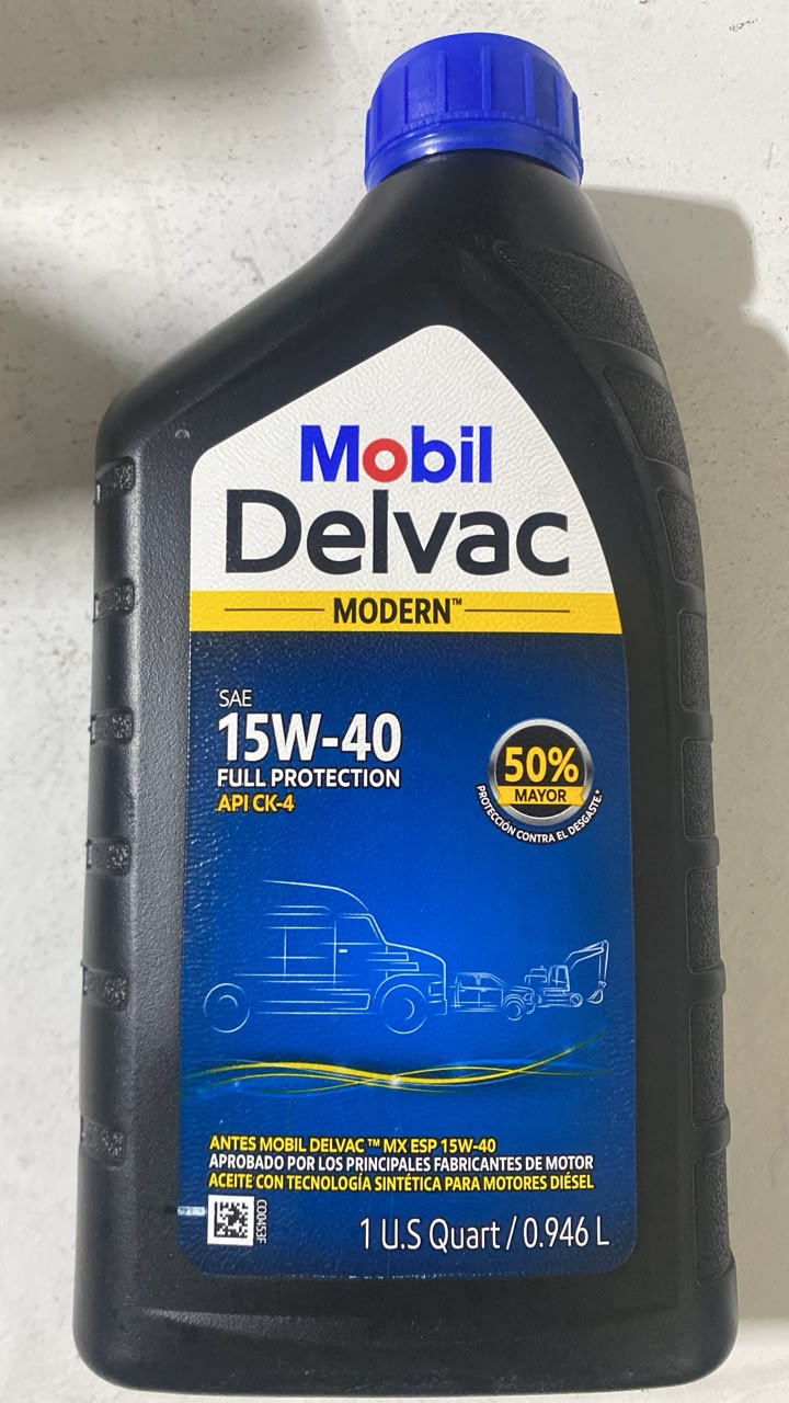 Aceite 15W40 sintético (Diésel) Mobil APICK-4 — Motores Diésel