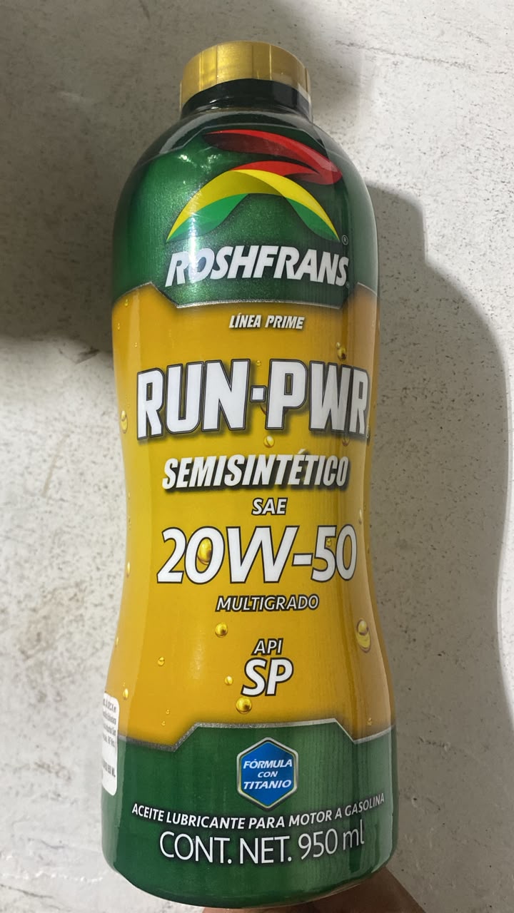 Aceite 20W50 semi sintético Roshfrans