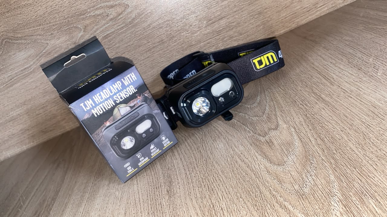 Lámpara Headlamp con sensor de movimiento TJM