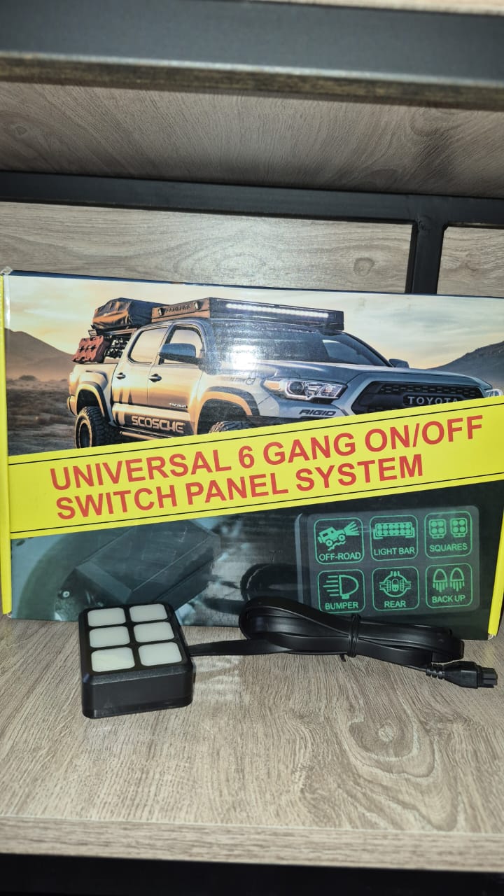 Panel de interruptores universal 6 bandas
