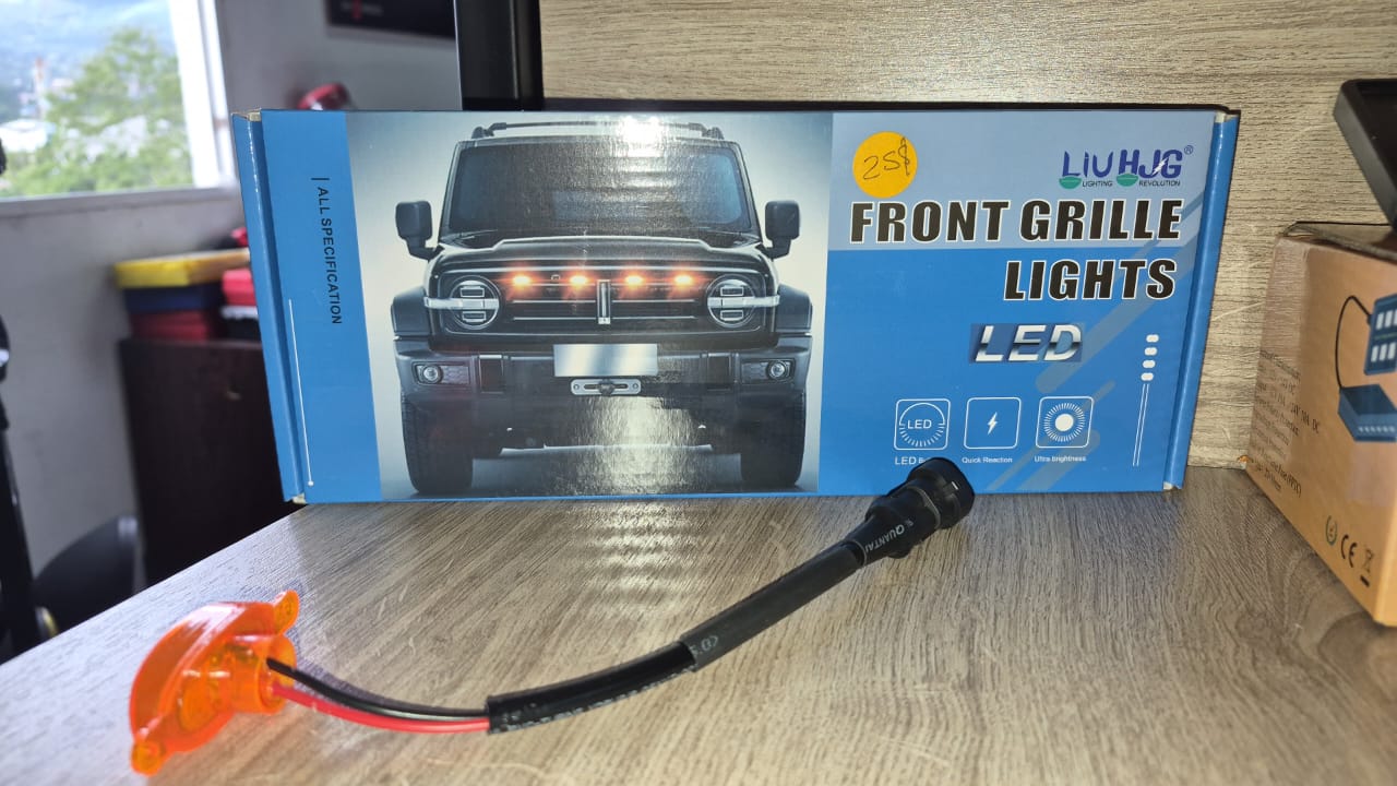 Kit de luces LED ámbar parrilla (4 luces)